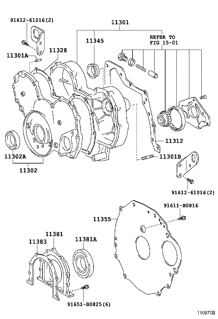 Timing Gear Cover & Rear End Plate