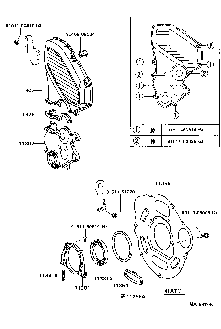 Timing Gear Cover & Rear End Plate