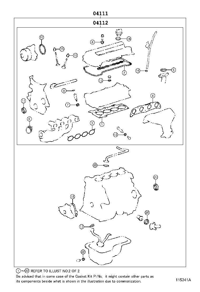 Engine Overhaul Gasket Kit