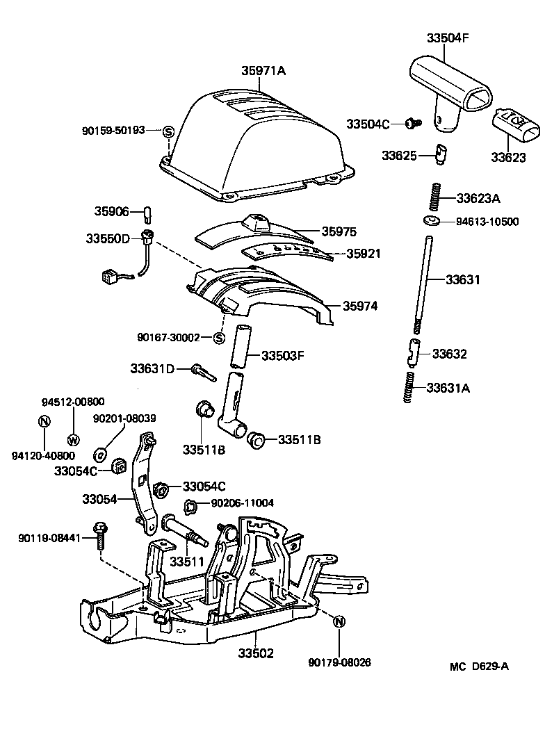 Shift Lever & Retainer