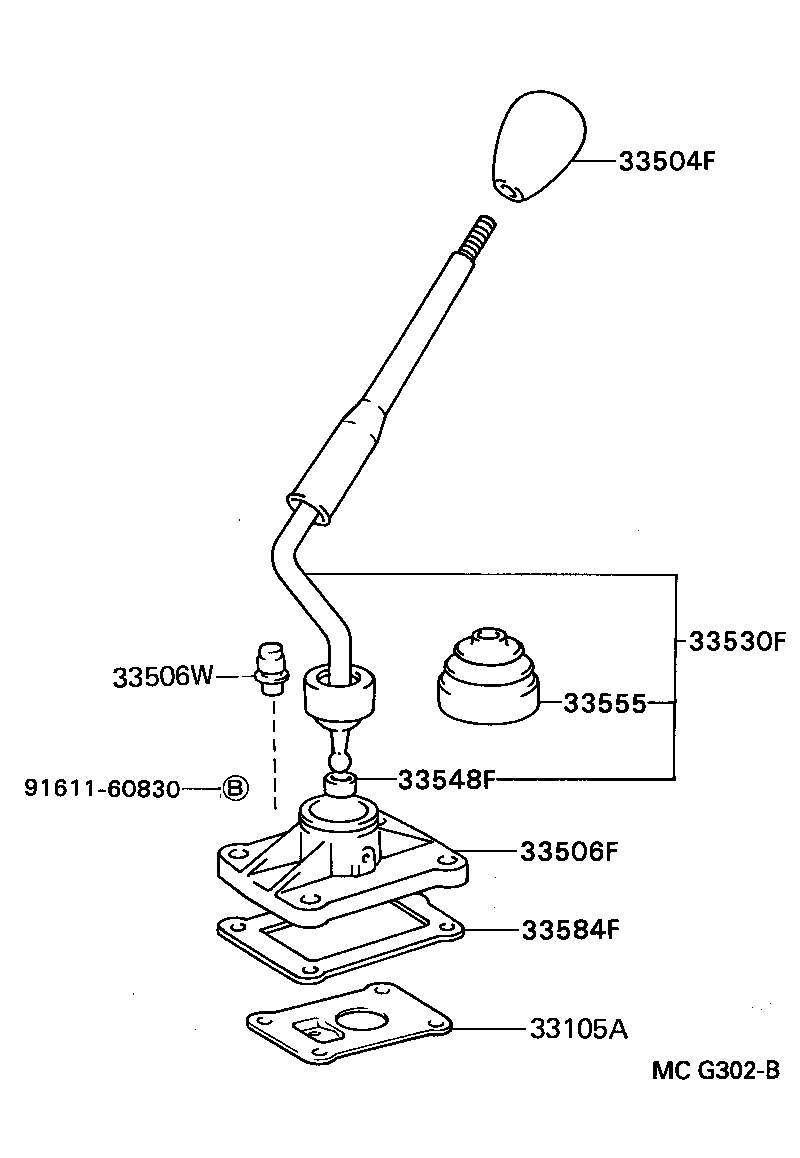 Shift Lever & Retainer