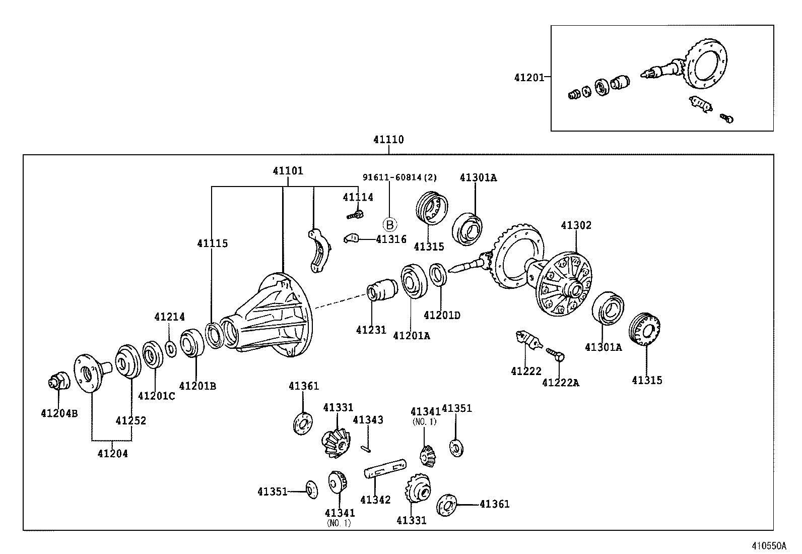 Rear Axle Housing Differential