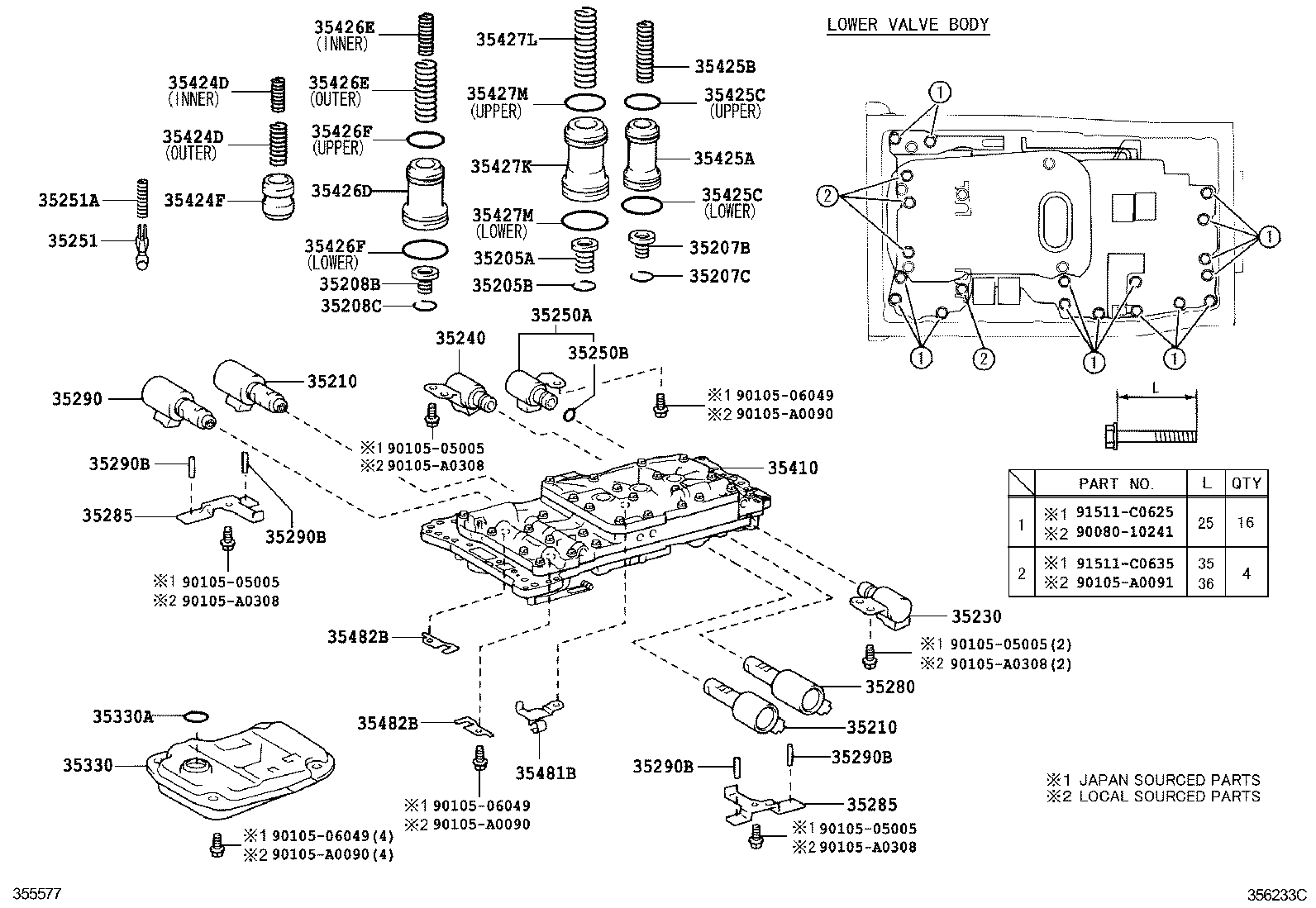 Valve Body Oil Strainer