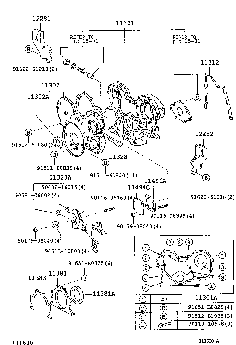 Timing Gear Cover & Rear End Plate