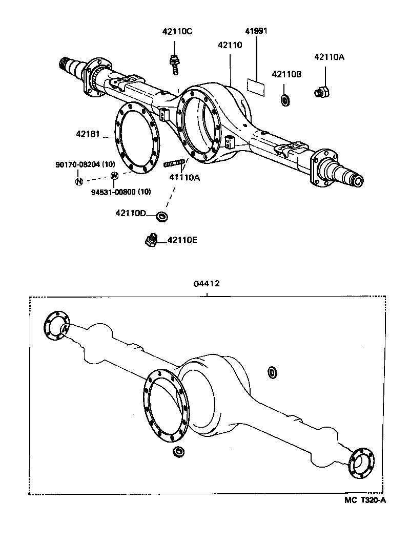 Rear Axle Housing Differential