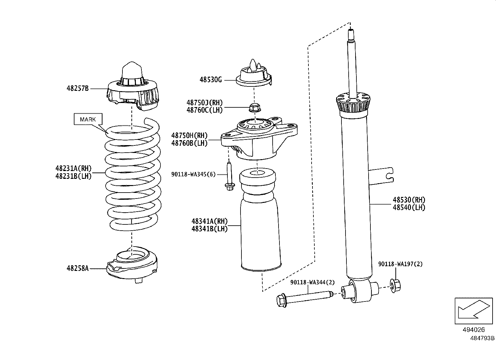 Rear Spring & Shock Absorber