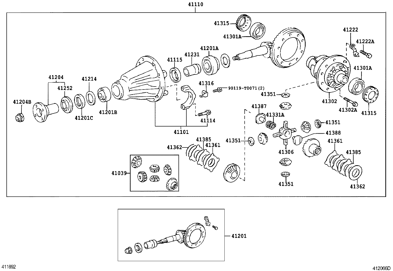 Rear Axle Housing Differential