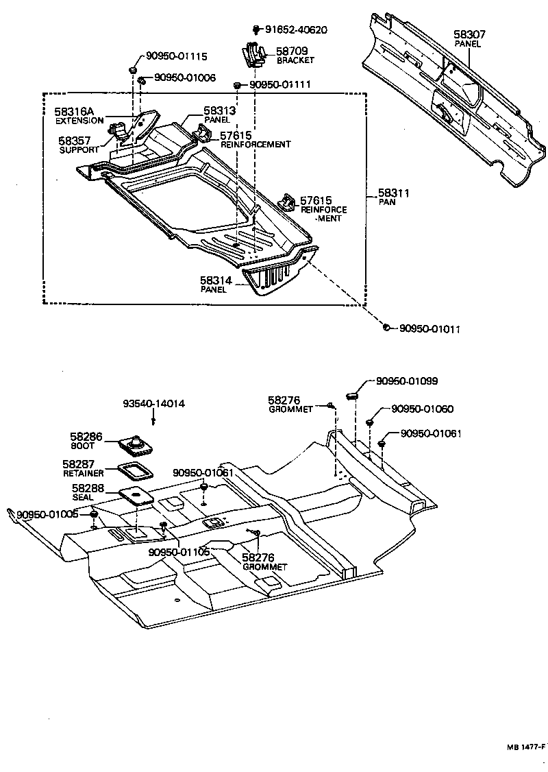 Floor Pan & Lower Back Panel