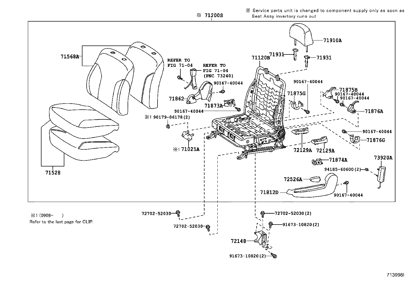 Front Seat & Seat Track