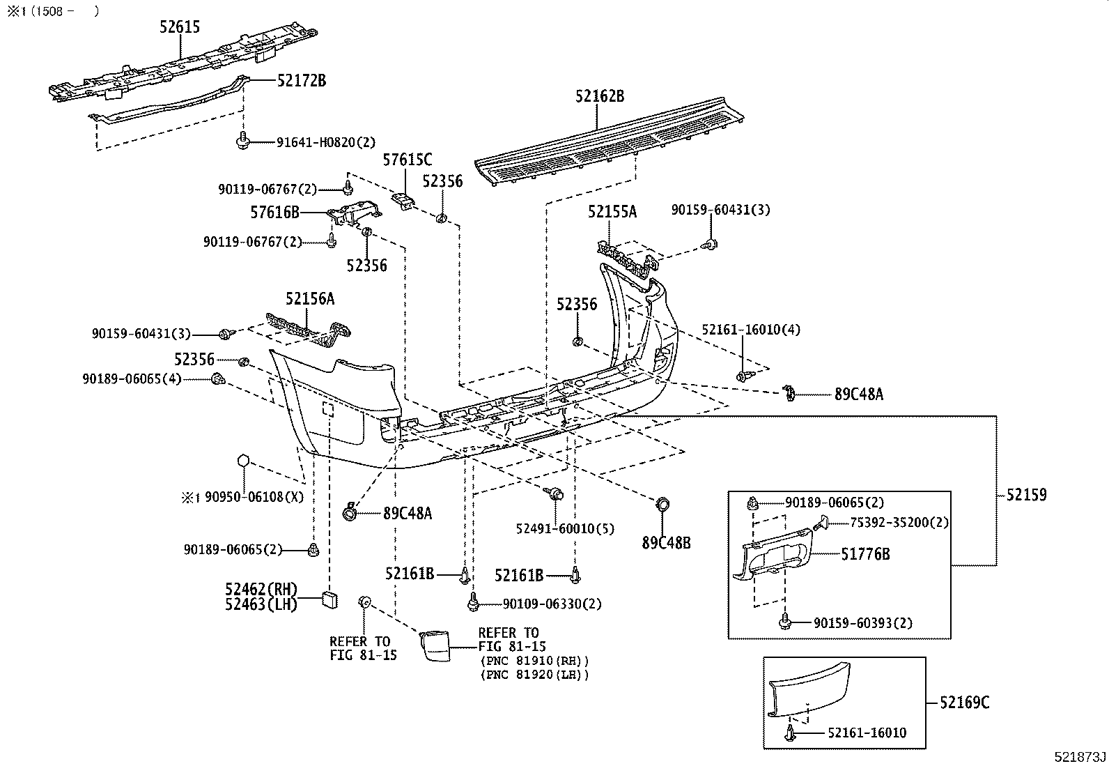 Rear Bumper & Bumper Stay