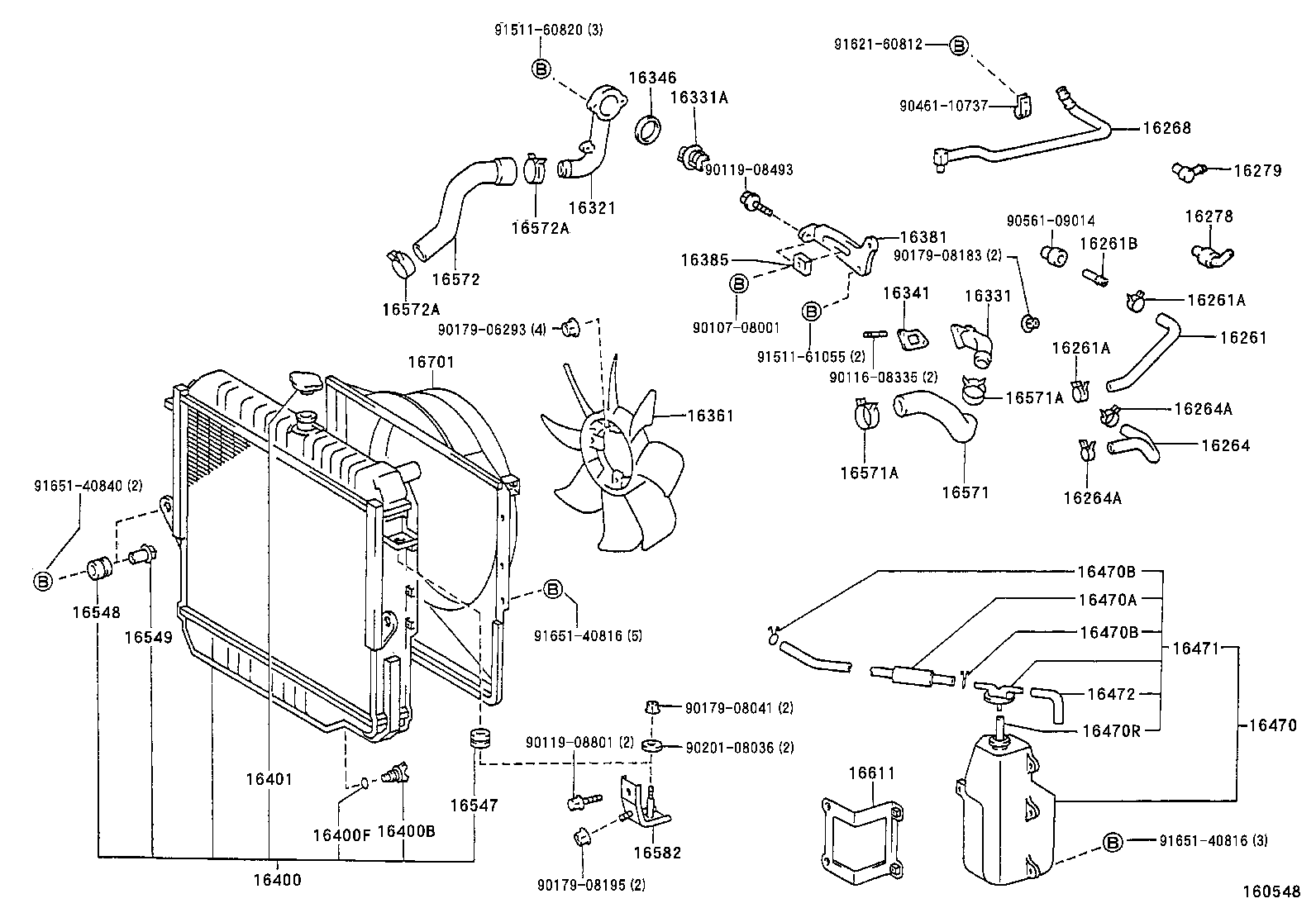 Radiator Water Outlet