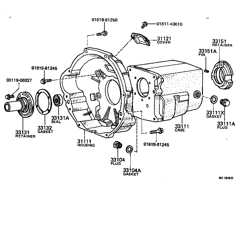 Clutch Housing + Transmission Case