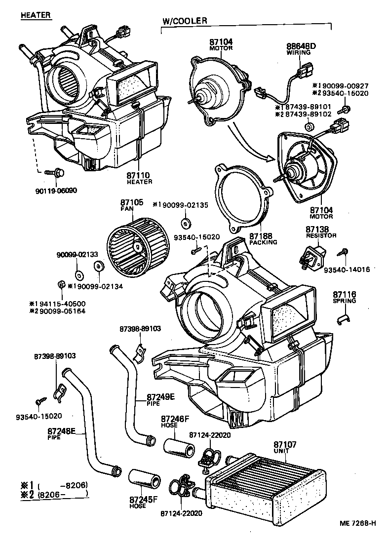 Heating Air Conditioning Heater Unit Blower