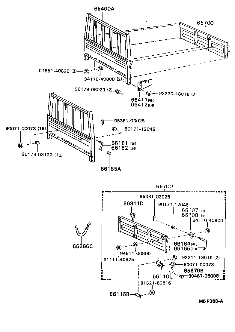 Rear Body Guard Frame Tail Gate