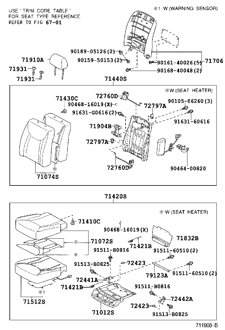 Front Seat & Seat Track