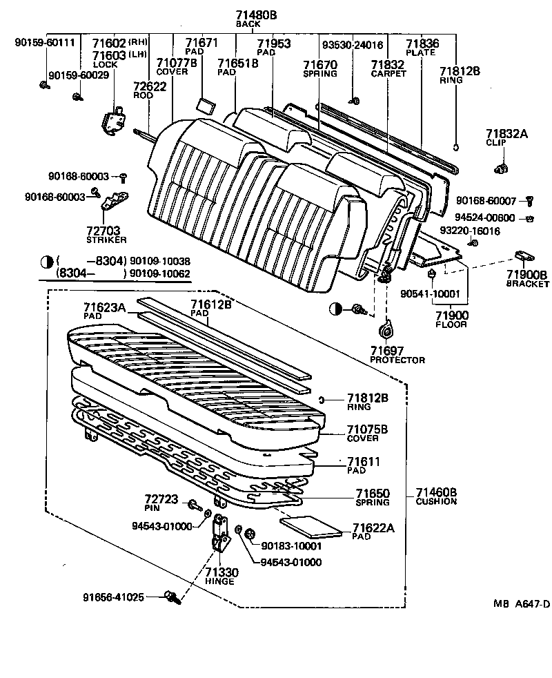 Rear Seat & Seat Track