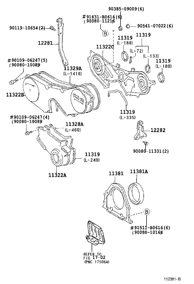 Timing Gear Cover & Rear End Plate