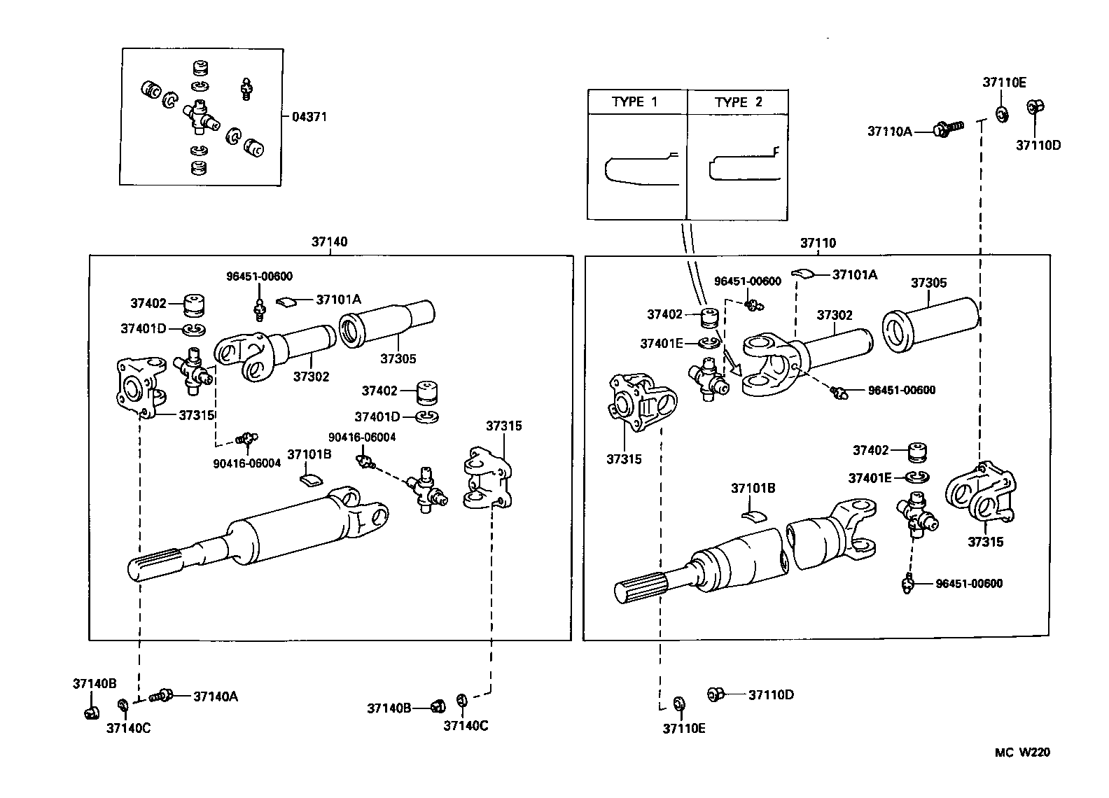 Propeller Shaft & Universal Joint