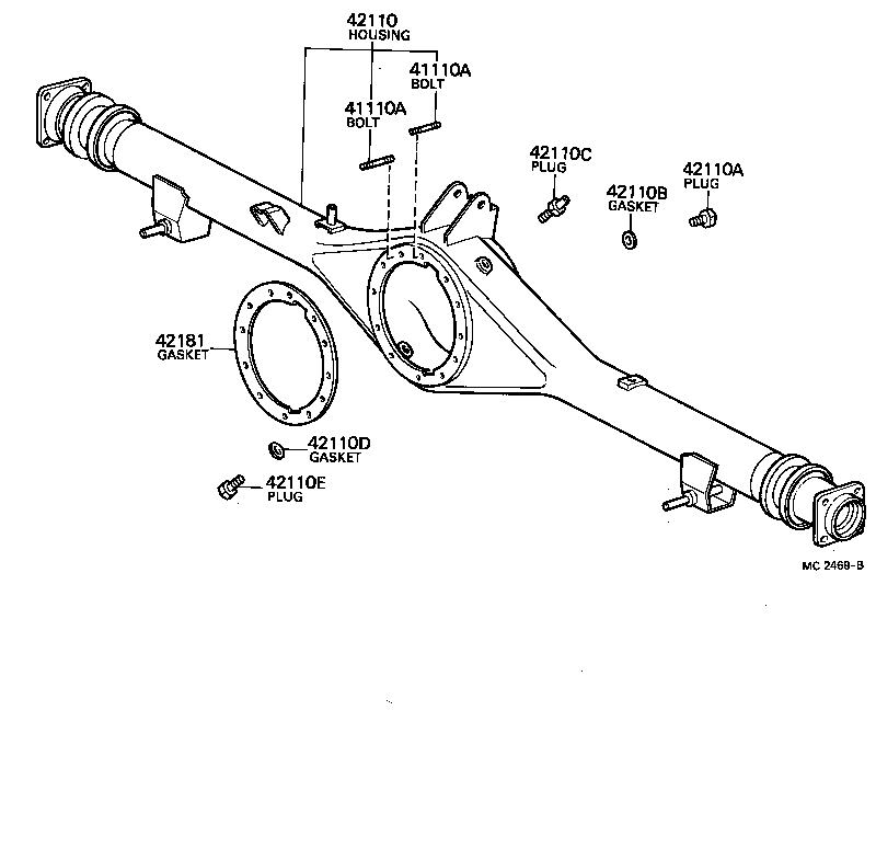 Rear Axle Housing Differential