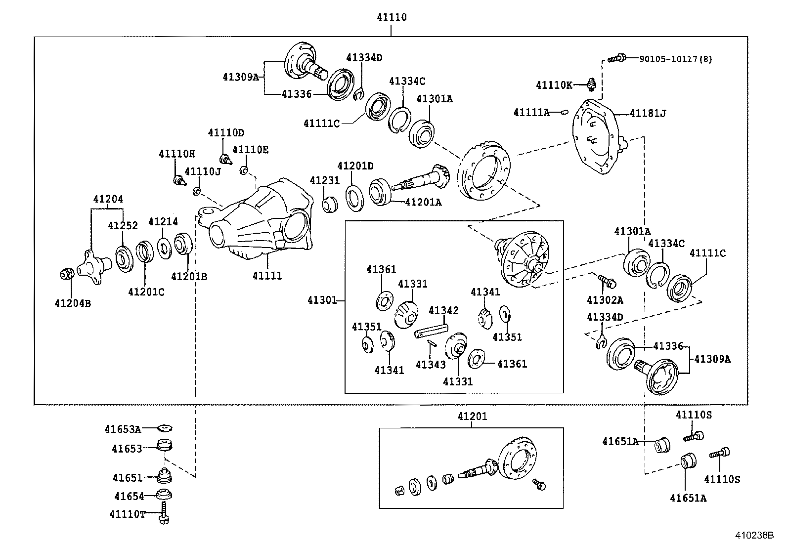 Rear Axle Housing Differential