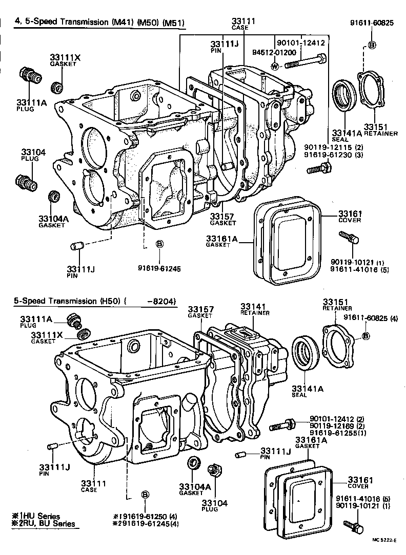 Carcasa de embrague + caja de transmisión