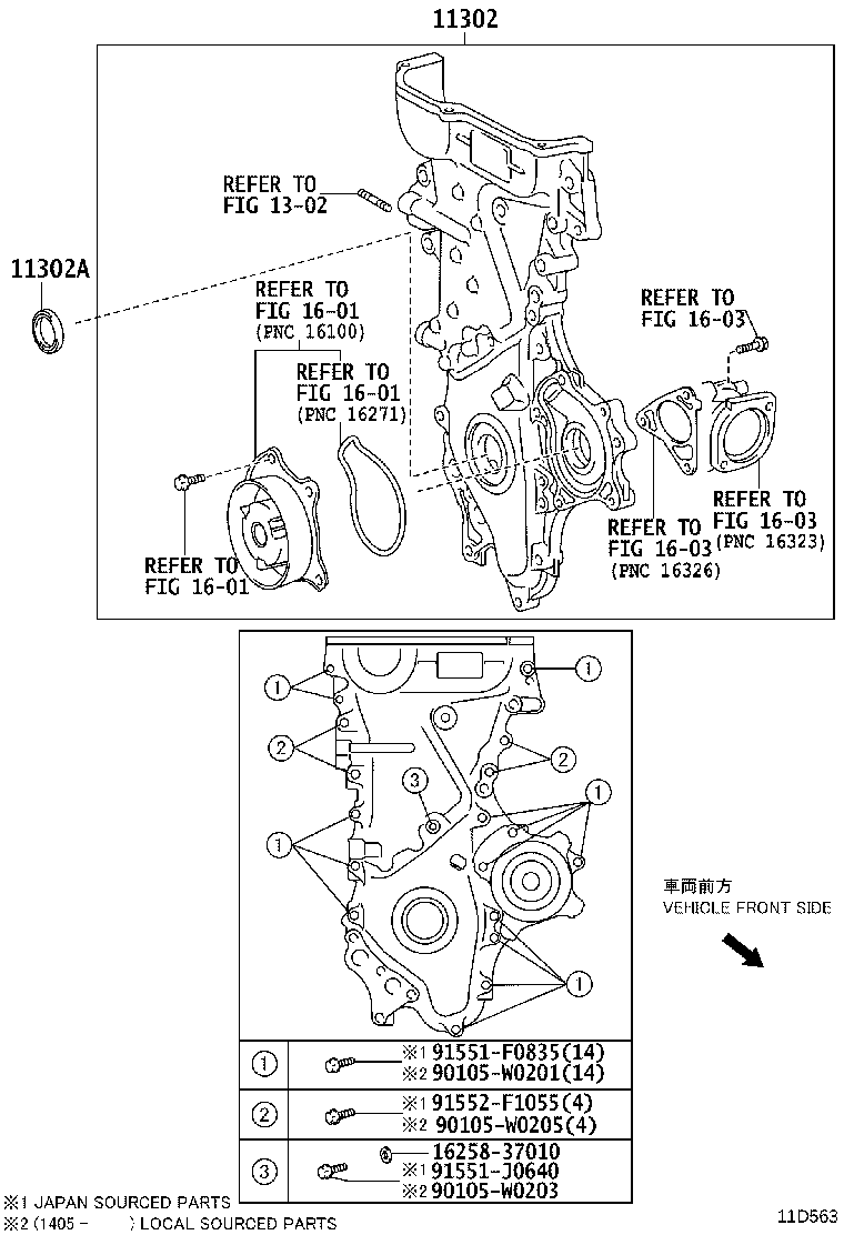 Timing Gear Cover & Rear End Plate
