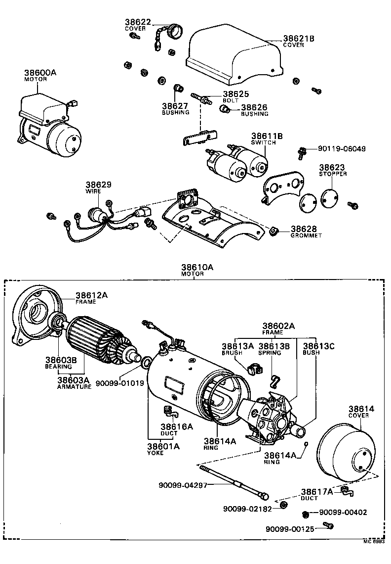 Transfer Valve Body & Valve Lever