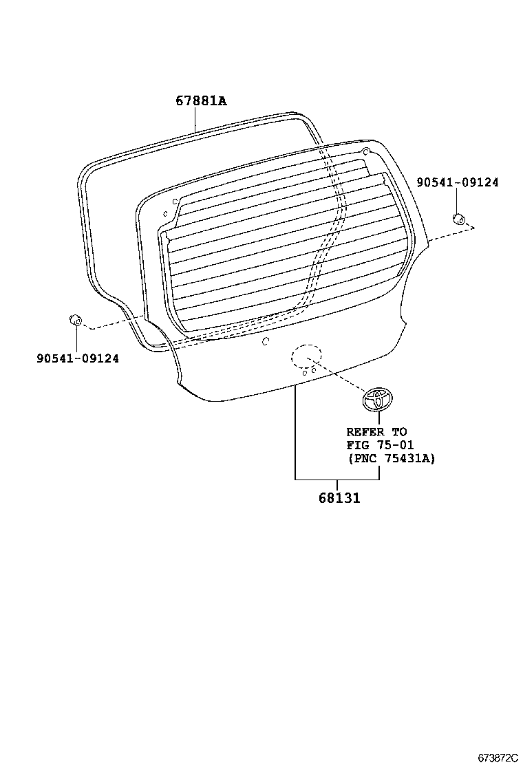 Back Door Panel Glass