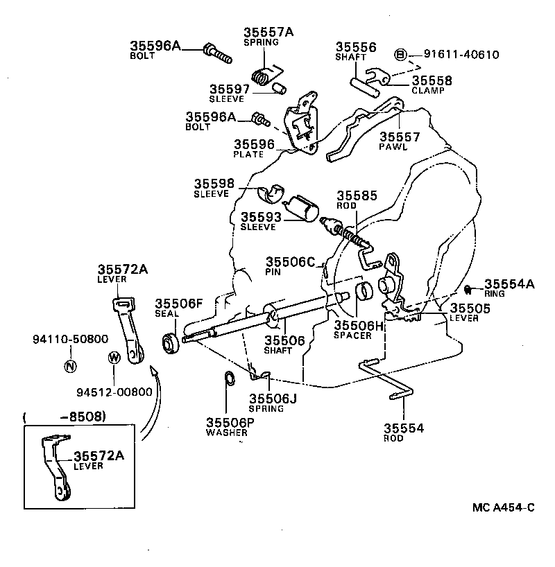 Throttle Link & Valve Lever