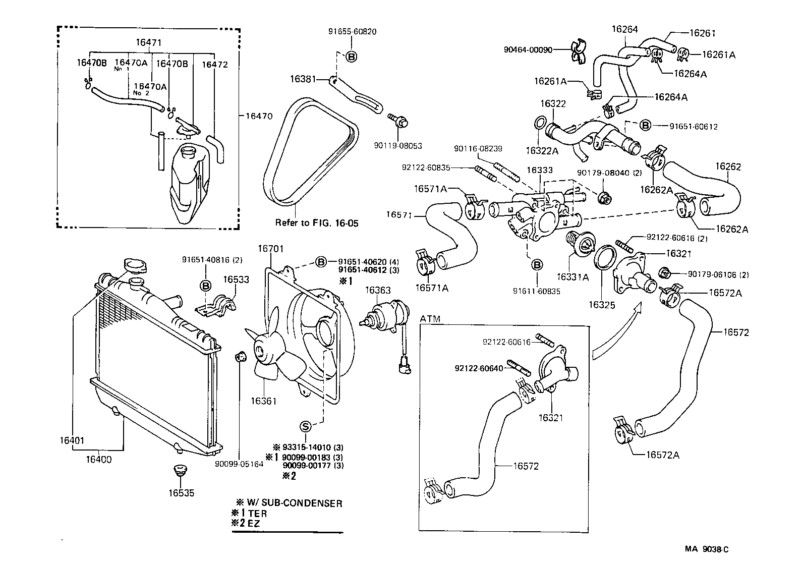 Radiator Water Outlet