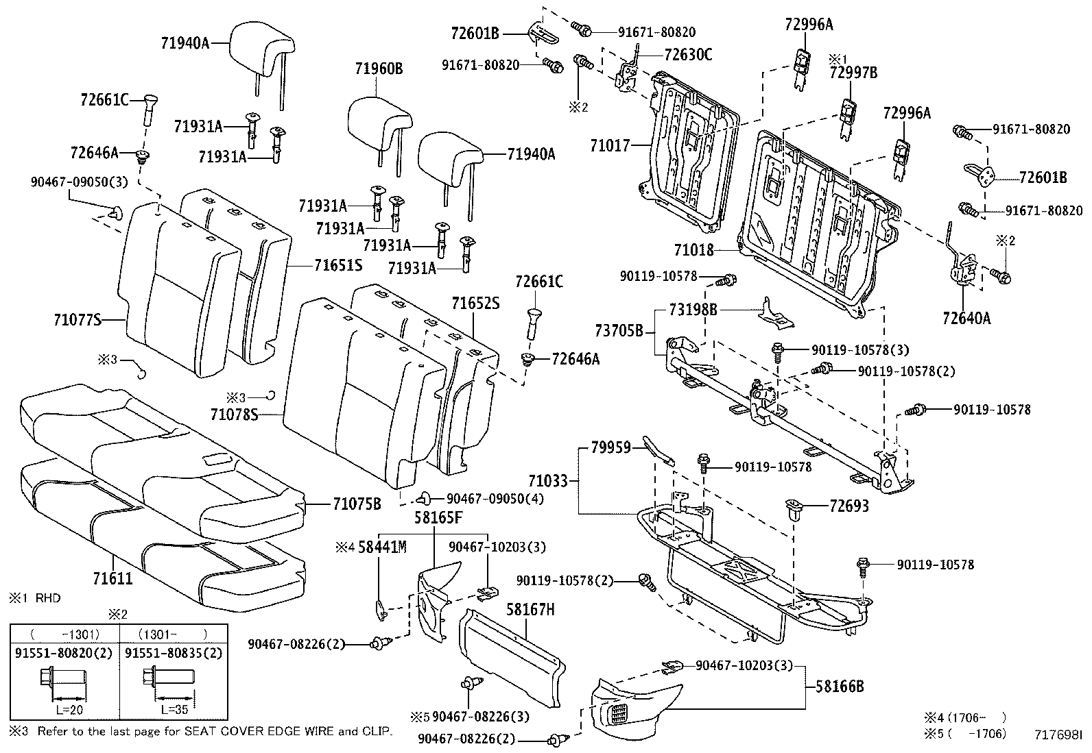 Rear Seat & Seat Track