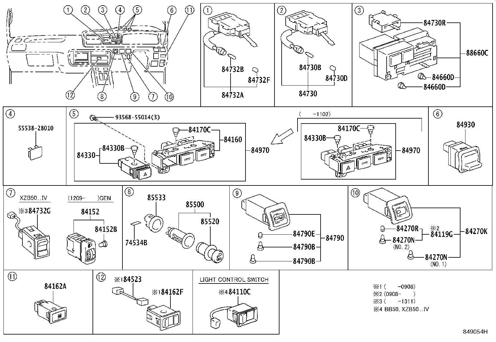 Interruptor y relé y computadora