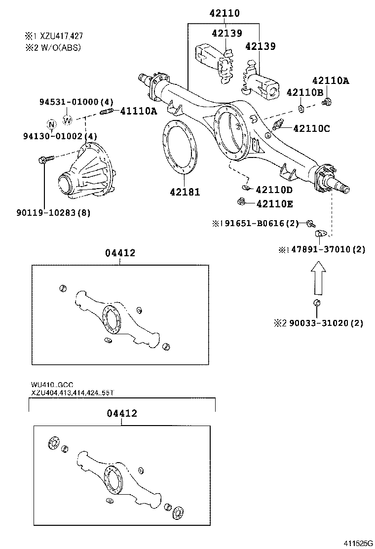 Rear Axle Housing Differential
