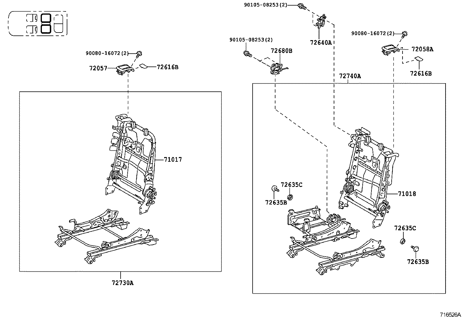 Rear Seat & Seat Track