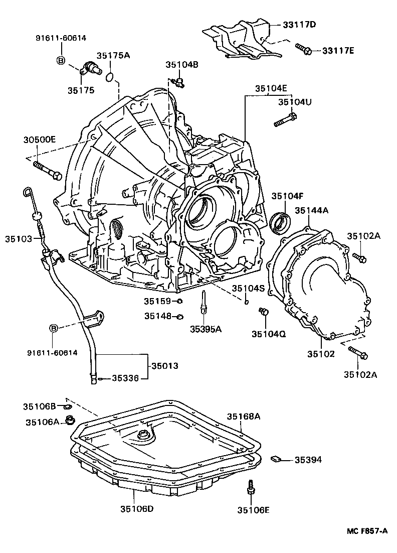 Transmission Case & Oil Pan