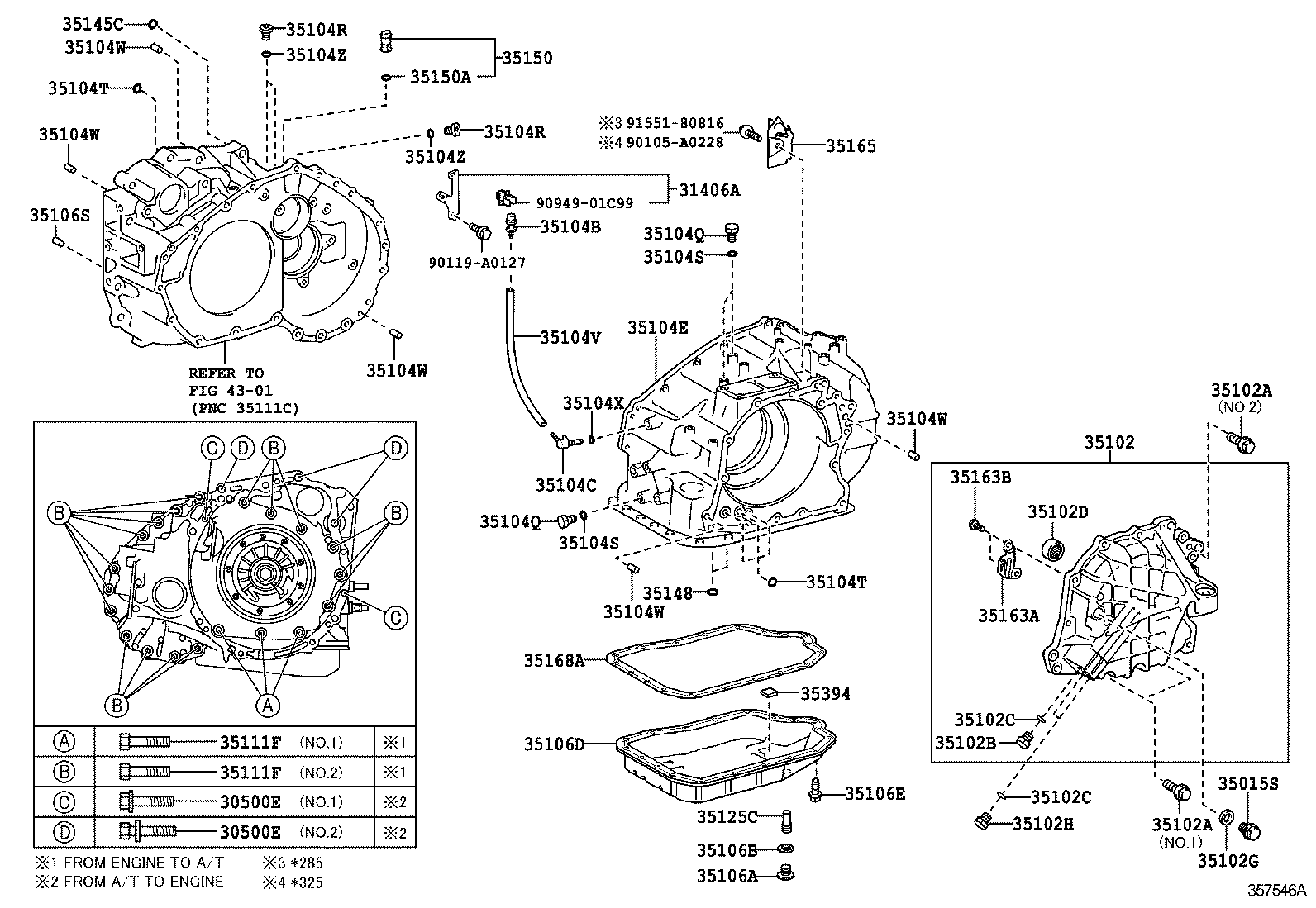 Transmission Case & Oil Pan
