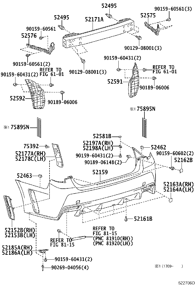 Rear Bumper & Bumper Stay