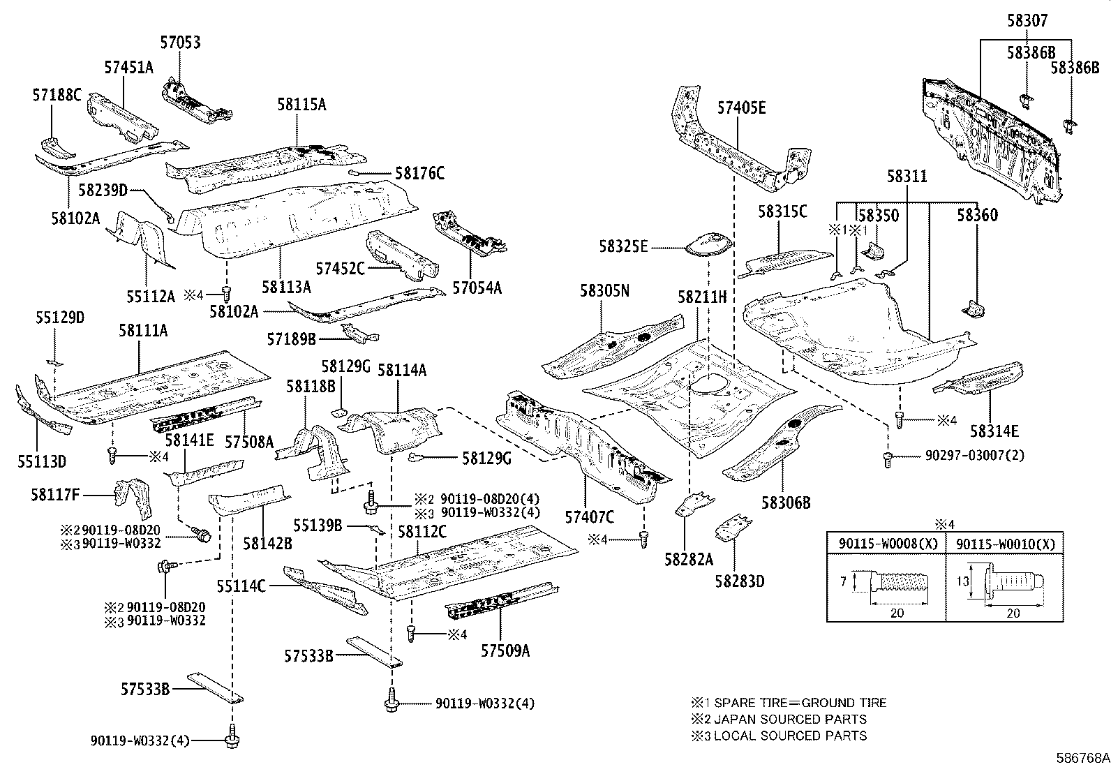 Floor Pan & Lower Back Panel