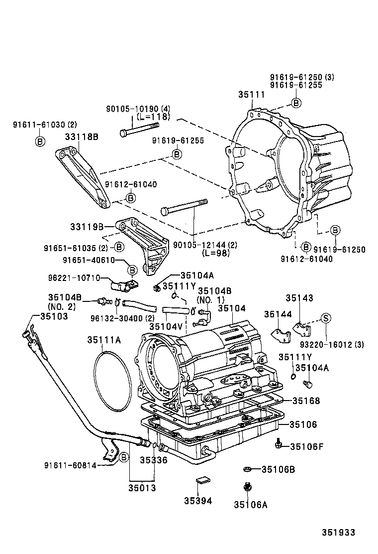 Transmission Case & Oil Pan