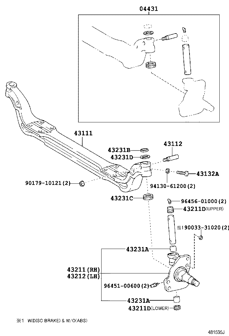 Front Axle Arm Steering Knuckle