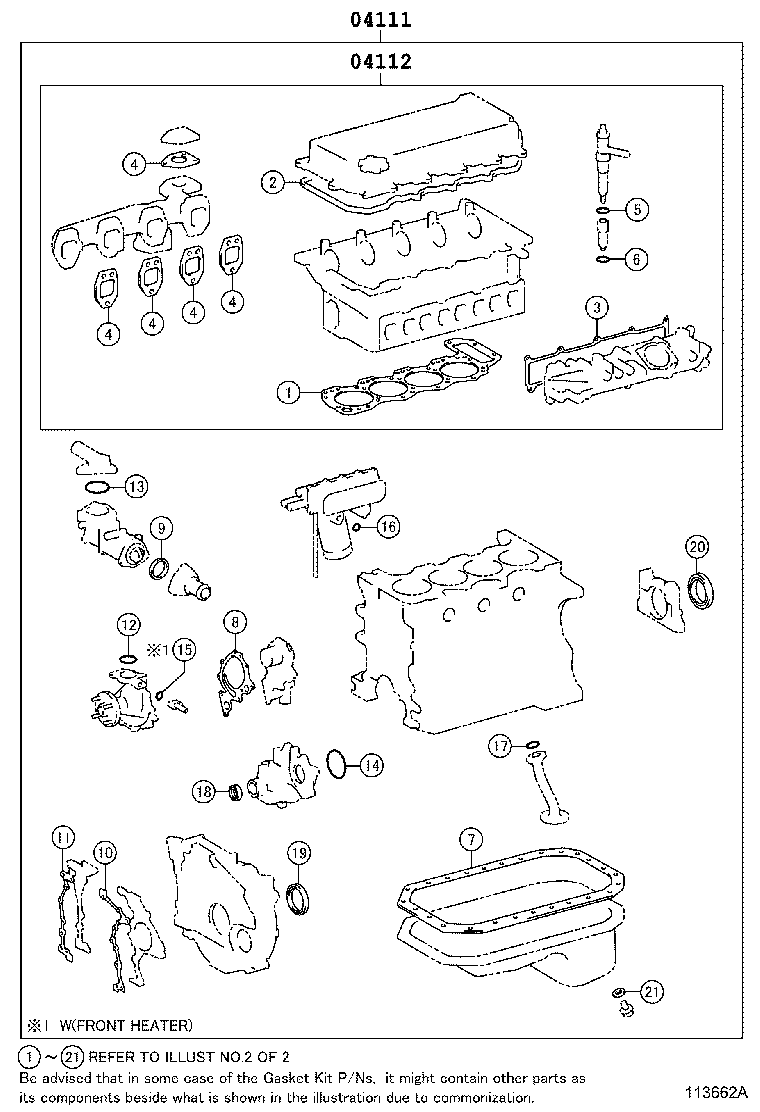 Engine Overhaul Gasket Kit
