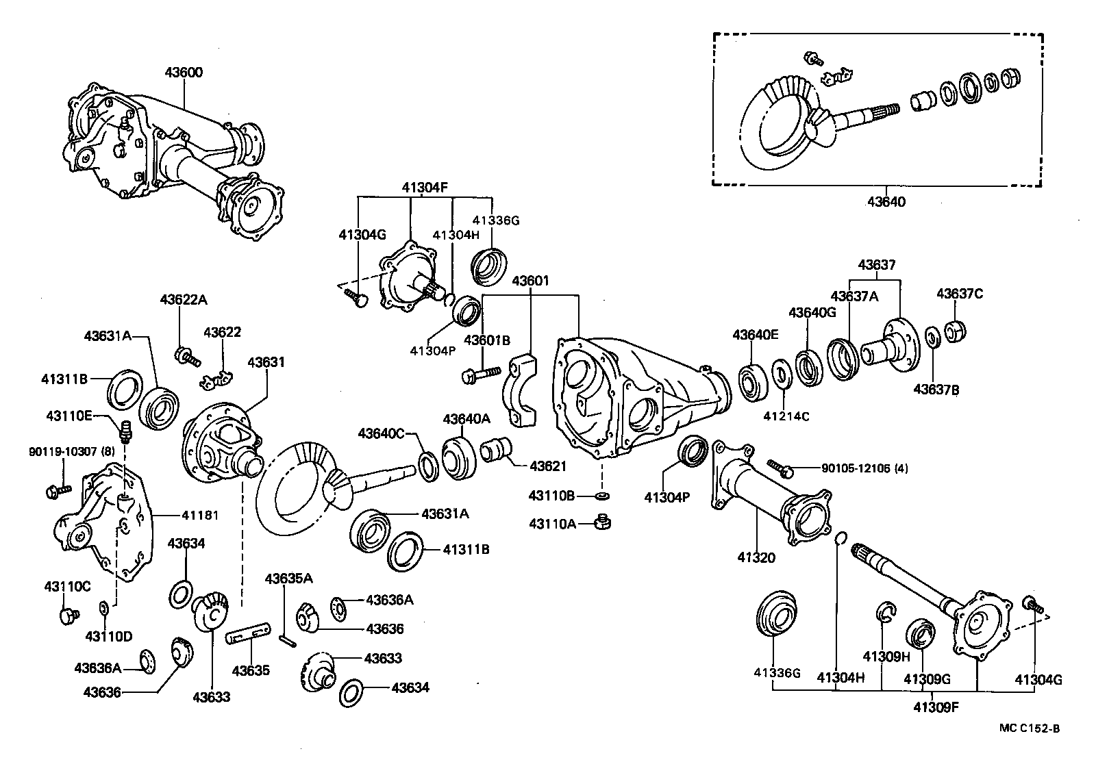 Front Axle Housing & Differential