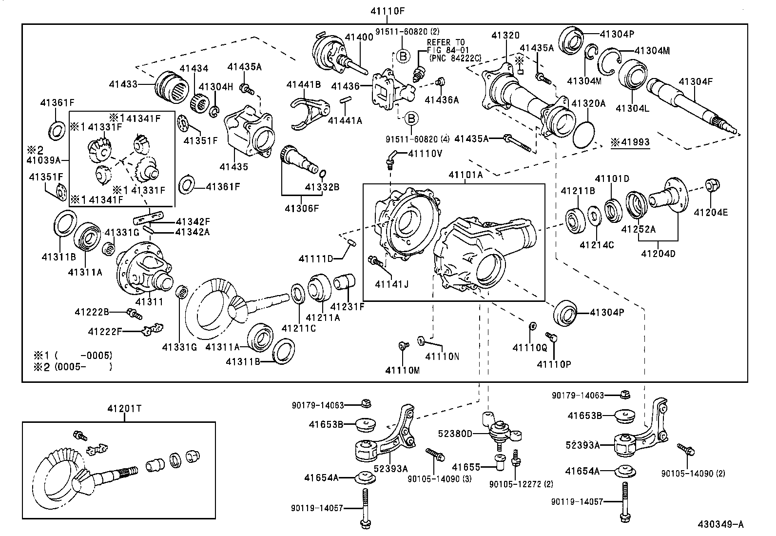 Front Axle Housing & Differential