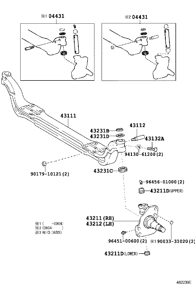 Front Axle Arm Steering Knuckle