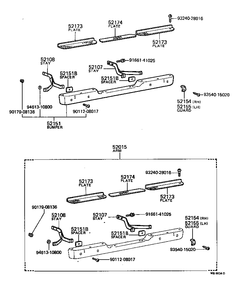 Rear Bumper & Bumper Stay