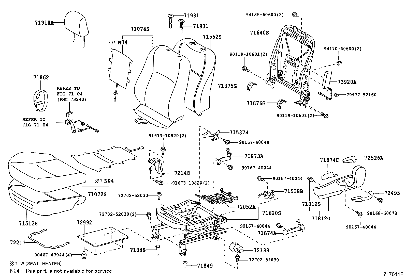 Front Seat & Seat Track