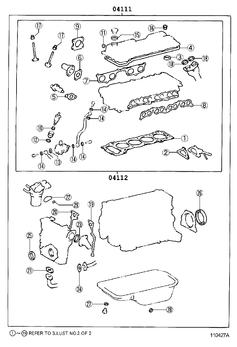 Engine Overhaul Gasket Kit