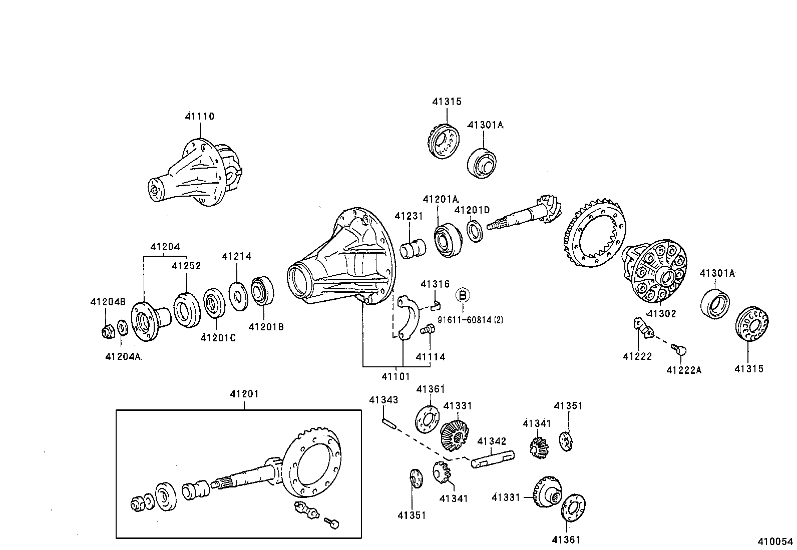 Rear Axle Housing Differential