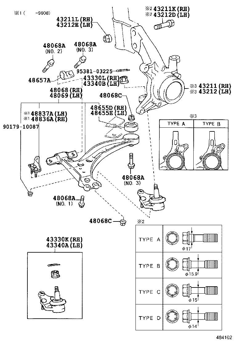 Front Axle Arm Steering Knuckle