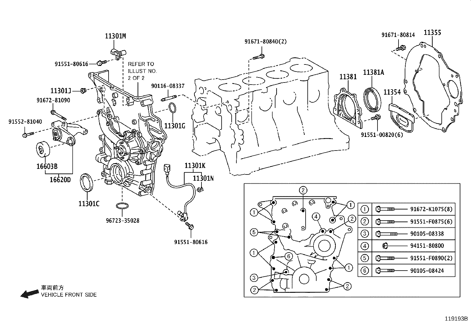 Timing Gear Cover & Rear End Plate